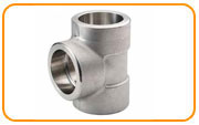 Stainless Steel Socket Weld Equal Tee Pipe Fitting